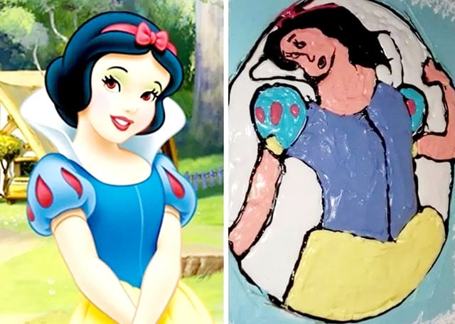 Cake snow white